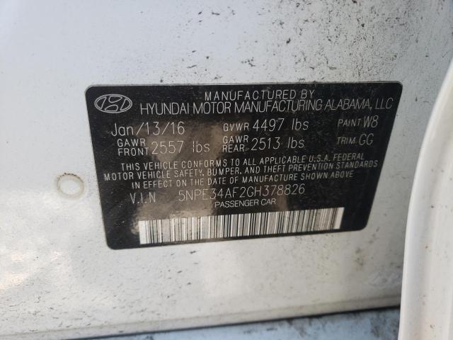 Photo 9 VIN: 5NPE34AF2GH378826 - HYUNDAI SONATA SPO 