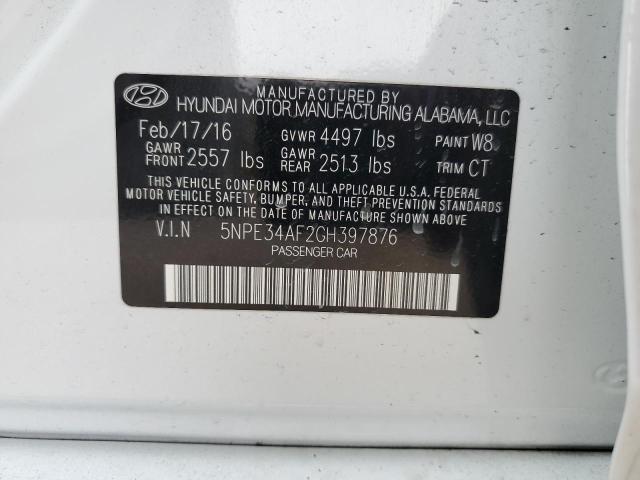 Photo 11 VIN: 5NPE34AF2GH397876 - HYUNDAI SONATA SPO 