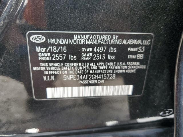 Photo 11 VIN: 5NPE34AF2GH415728 - HYUNDAI SONATA SPO 