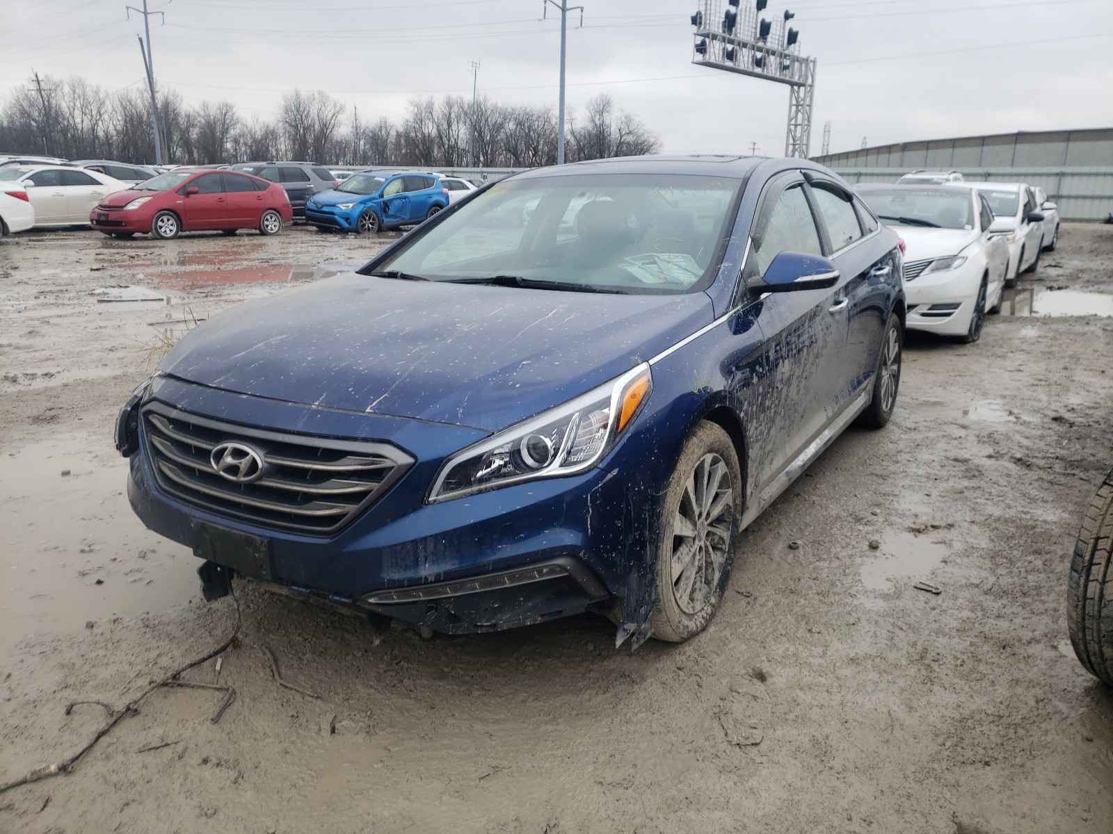 Photo 1 VIN: 5NPE34AF2GH422520 - HYUNDAI SONATA SPO 