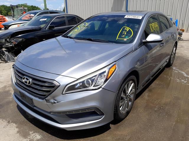 Photo 1 VIN: 5NPE34AF2GH422730 - HYUNDAI SONATA SPO 