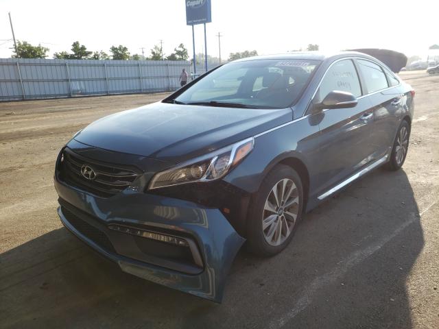 Photo 1 VIN: 5NPE34AF2GH423621 - HYUNDAI SONATA SPO 