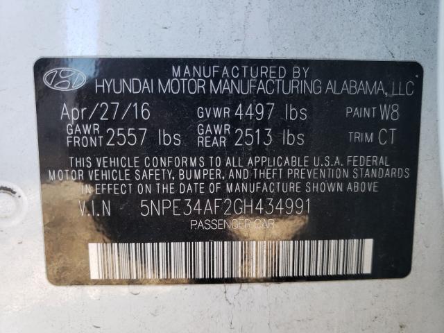 Photo 9 VIN: 5NPE34AF2GH434991 - HYUNDAI SONATA SPO 