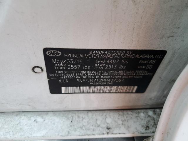 Photo 11 VIN: 5NPE34AF2HH437567 - HYUNDAI SONATA 