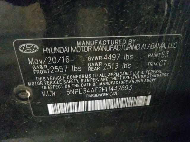 Photo 9 VIN: 5NPE34AF2HH447693 - HYUNDAI SONATA SPO 