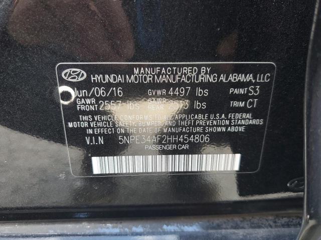 Photo 12 VIN: 5NPE34AF2HH454806 - HYUNDAI SONATA SPO 