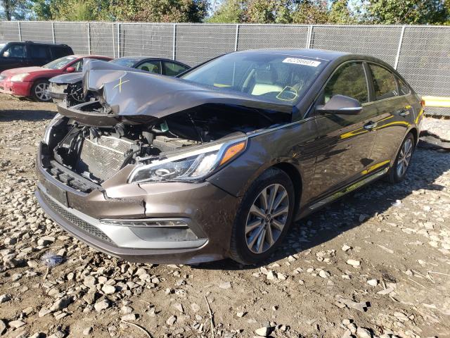 Photo 1 VIN: 5NPE34AF2HH458337 - HYUNDAI SONATA SPO 