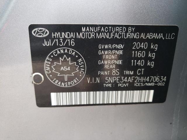 Photo 11 VIN: 5NPE34AF2HH470634 - HYUNDAI SONATA SPO 