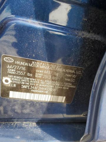 Photo 11 VIN: 5NPE34AF2HH477096 - HYUNDAI SONATA 