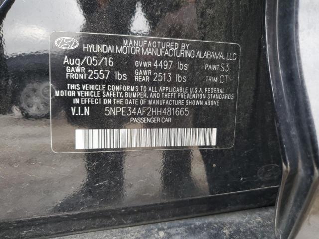 Photo 12 VIN: 5NPE34AF2HH481665 - HYUNDAI SONATA 