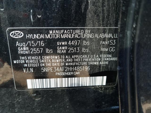 Photo 9 VIN: 5NPE34AF2HH485196 - HYUNDAI SONATA SPO 