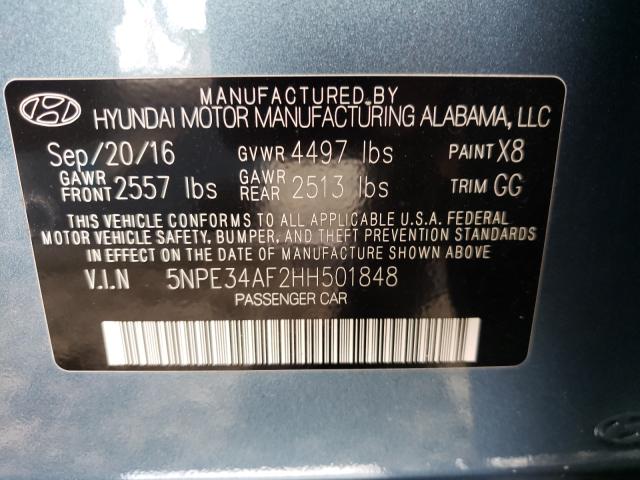 Photo 9 VIN: 5NPE34AF2HH501848 - HYUNDAI SONATA SPO 