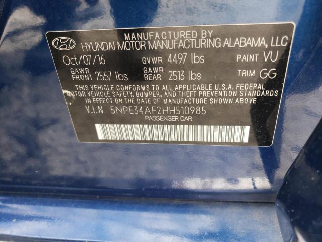 Photo 12 VIN: 5NPE34AF2HH510985 - HYUNDAI SONATA SPO 