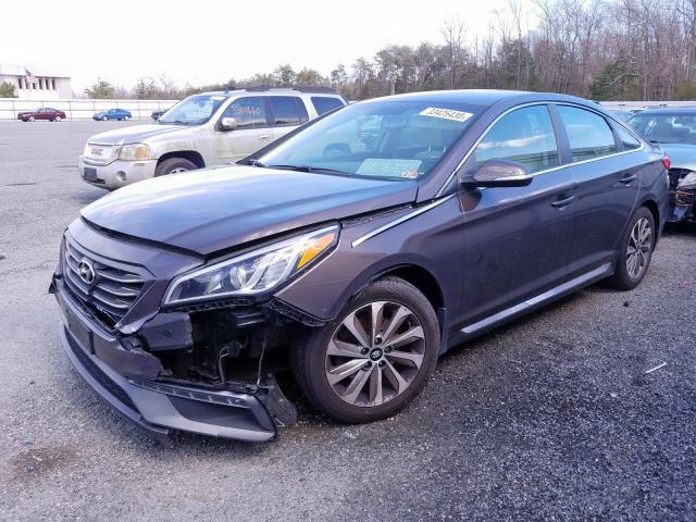 Photo 1 VIN: 5NPE34AF2HH521355 - HYUNDAI SONATA SPO 