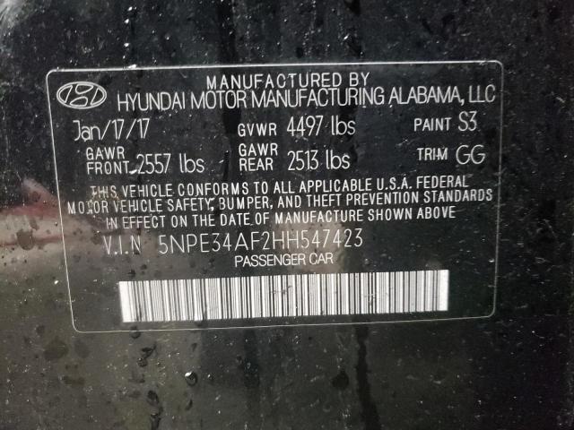 Photo 9 VIN: 5NPE34AF2HH547423 - HYUNDAI SONATA SPO 