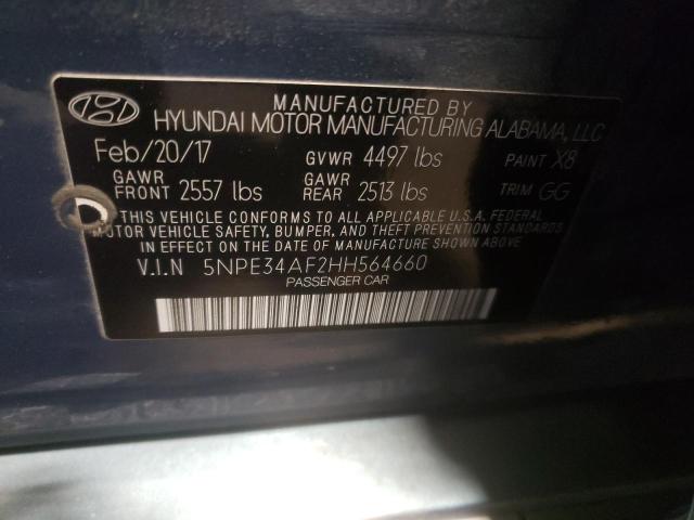 Photo 9 VIN: 5NPE34AF2HH564660 - HYUNDAI SONATA SPO 