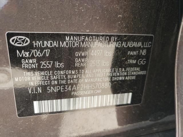 Photo 9 VIN: 5NPE34AF2HH570880 - HYUNDAI SONATA SPO 