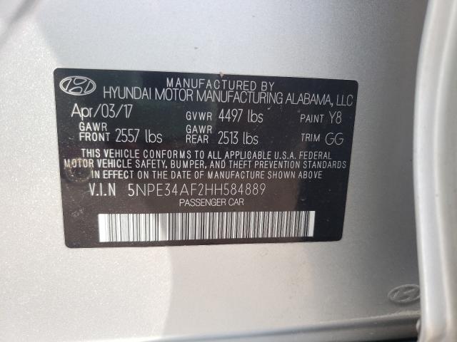 Photo 9 VIN: 5NPE34AF2HH584889 - HYUNDAI SONATA SPO 