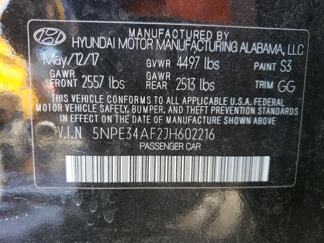 Photo 12 VIN: 5NPE34AF2JH602216 - HYUNDAI SONATA SPO 