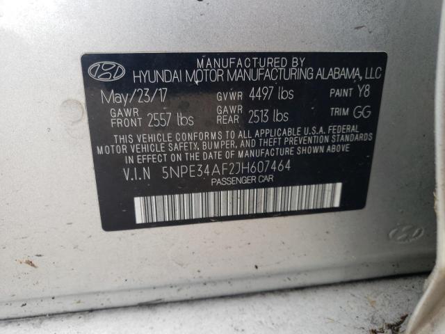 Photo 11 VIN: 5NPE34AF2JH607464 - HYUNDAI SONATA SPO 