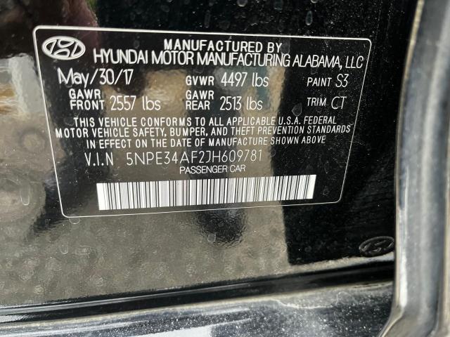 Photo 9 VIN: 5NPE34AF2JH609781 - HYUNDAI SONATA SPO 