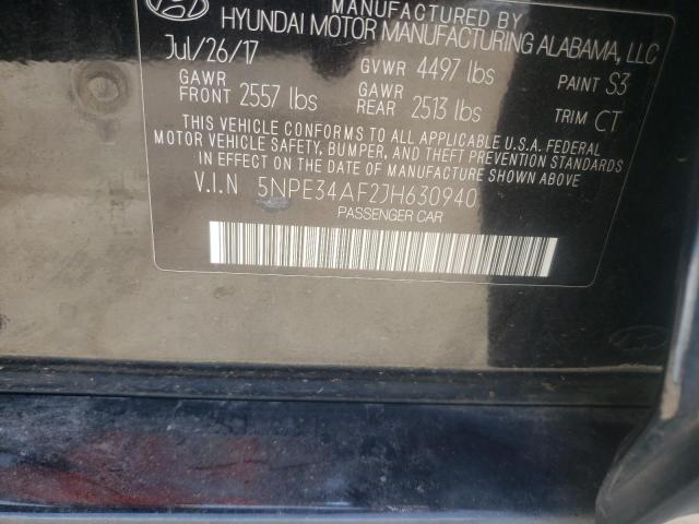 Photo 9 VIN: 5NPE34AF2JH630940 - HYUNDAI SONATA SPO 