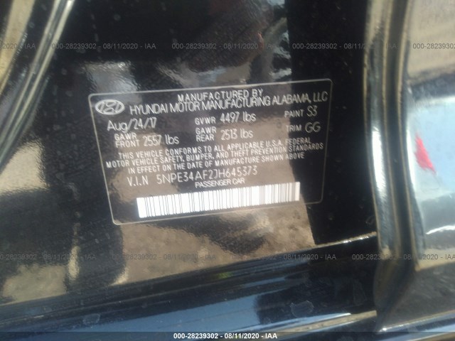 Photo 8 VIN: 5NPE34AF2JH645373 - HYUNDAI SONATA 