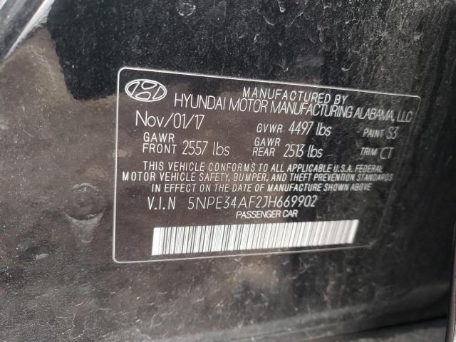 Photo 9 VIN: 5NPE34AF2JH669902 - HYUNDAI SONATA SPO 