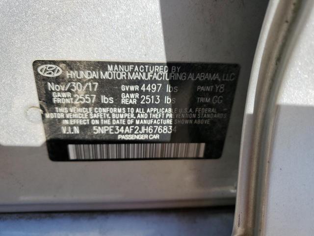 Photo 9 VIN: 5NPE34AF2JH676834 - HYUNDAI SONATA SPO 