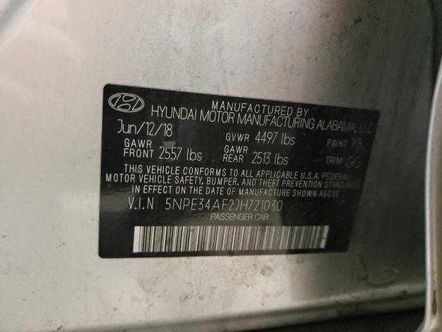 Photo 11 VIN: 5NPE34AF2JH721030 - HYUNDAI SONATA SPO 