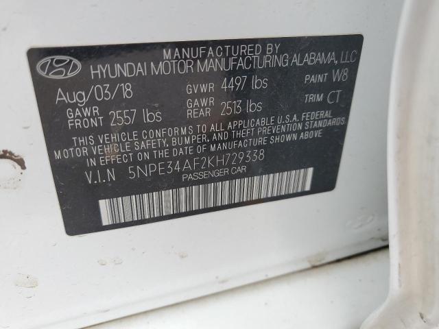 Photo 11 VIN: 5NPE34AF2KH729338 - HYUNDAI SONATA LIM 