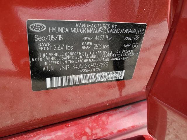 Photo 12 VIN: 5NPE34AF2KH737293 - HYUNDAI SONATA LIM 