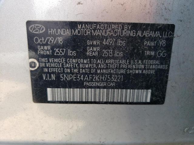 Photo 11 VIN: 5NPE34AF2KH753221 - HYUNDAI SONATA LIM 