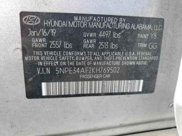 Photo 11 VIN: 5NPE34AF2KH769502 - HYUNDAI SONATA LIM 