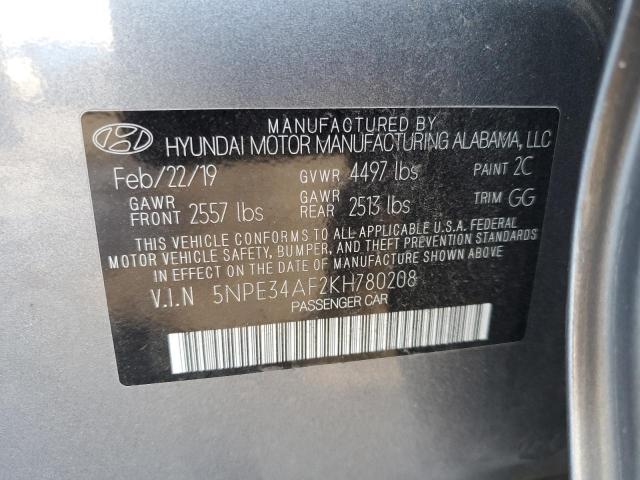 Photo 9 VIN: 5NPE34AF2KH780208 - HYUNDAI SONATA LIM 