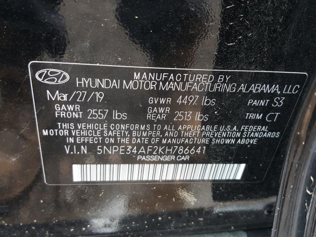 Photo 9 VIN: 5NPE34AF2KH786641 - HYUNDAI SONATA LIM 