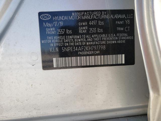 Photo 11 VIN: 5NPE34AF2KH797798 - HYUNDAI SONATA 