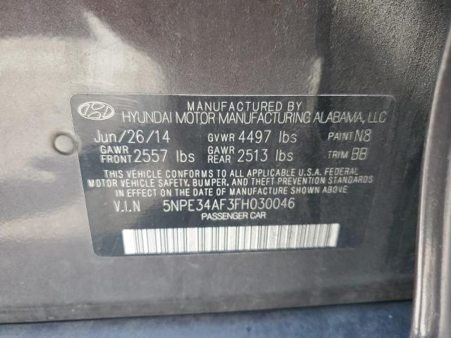 Photo 12 VIN: 5NPE34AF3FH030046 - HYUNDAI SONATA 