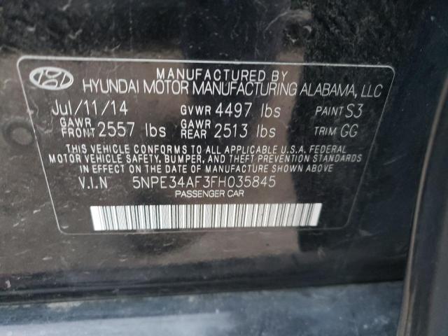 Photo 11 VIN: 5NPE34AF3FH035845 - HYUNDAI SONATA SPO 