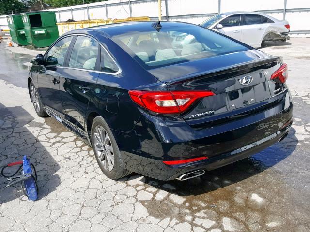 Photo 2 VIN: 5NPE34AF3FH044593 - HYUNDAI SONATA SPO 