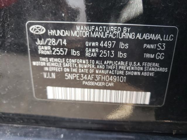 Photo 9 VIN: 5NPE34AF3FH049101 - HYUNDAI SONATA SPO 