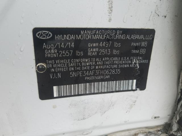 Photo 9 VIN: 5NPE34AF3FH062835 - HYUNDAI SONATA SPO 