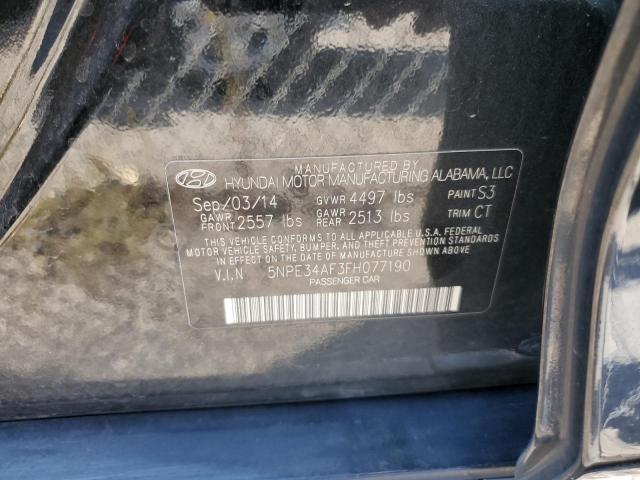 Photo 9 VIN: 5NPE34AF3FH077190 - HYUNDAI SONATA SPO 