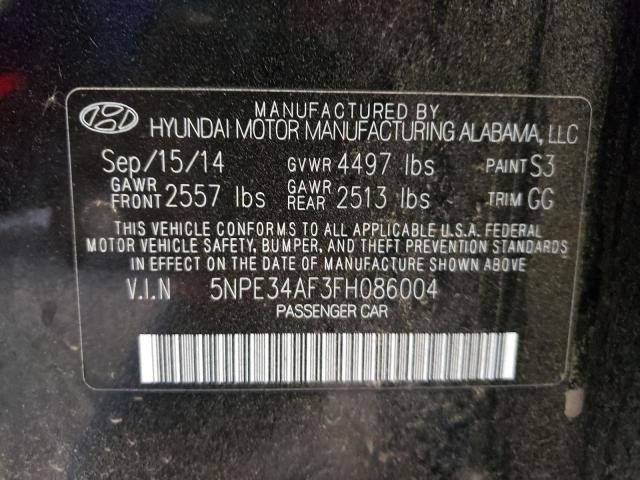 Photo 9 VIN: 5NPE34AF3FH086004 - HYUNDAI SONATA 