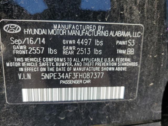 Photo 11 VIN: 5NPE34AF3FH087377 - HYUNDAI SONATA SPO 