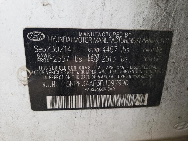 Photo 9 VIN: 5NPE34AF3FH097990 - HYUNDAI SONATA SPO 