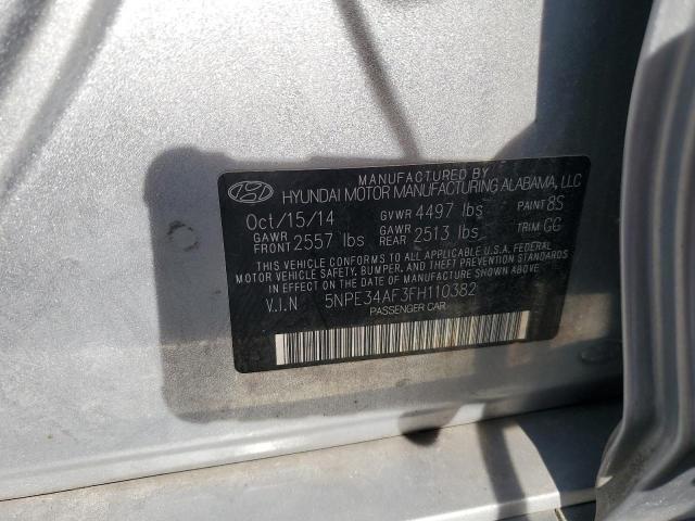 Photo 11 VIN: 5NPE34AF3FH110382 - HYUNDAI SONATA SPO 