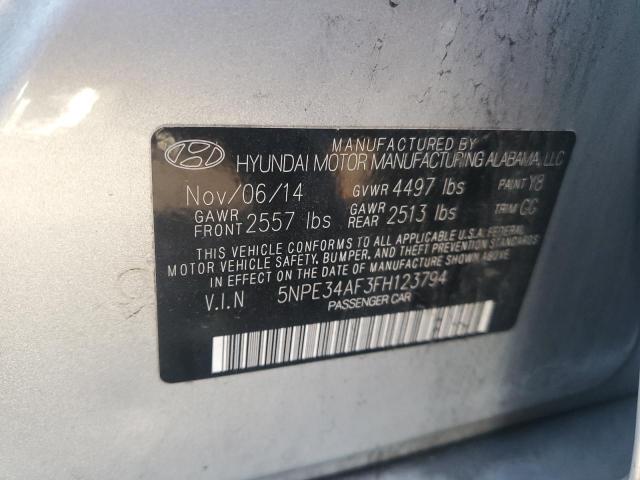 Photo 11 VIN: 5NPE34AF3FH123794 - HYUNDAI SONATA 