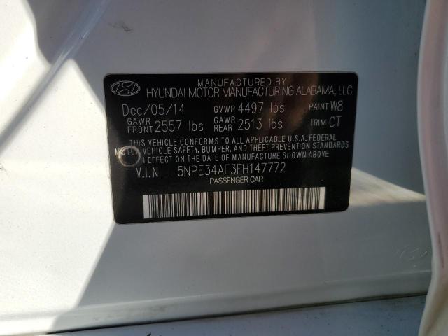 Photo 11 VIN: 5NPE34AF3FH147772 - HYUNDAI SONATA SPO 