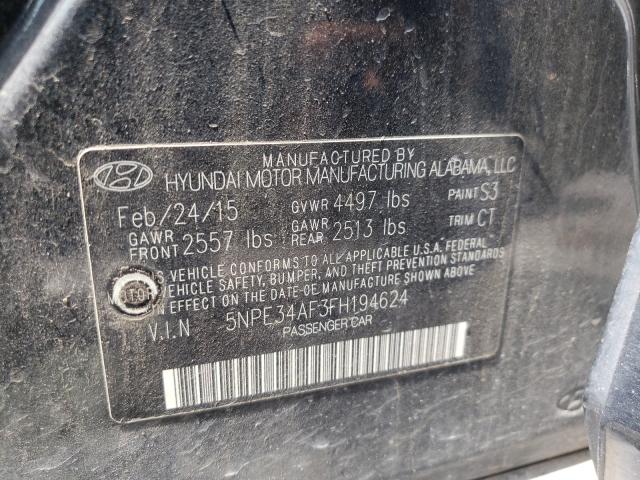 Photo 9 VIN: 5NPE34AF3FH194624 - HYUNDAI SONATA 